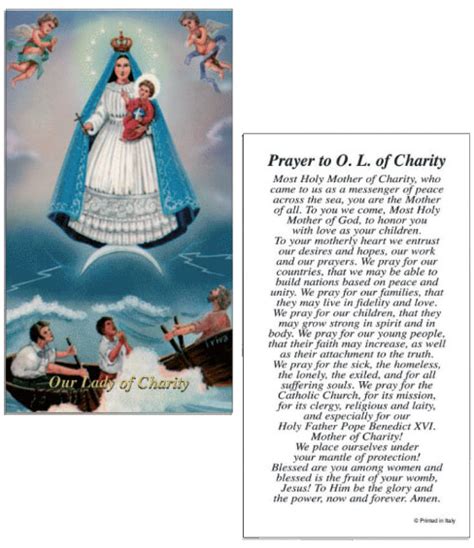 prayer to our lady of charity|About Our Lady of Charity .